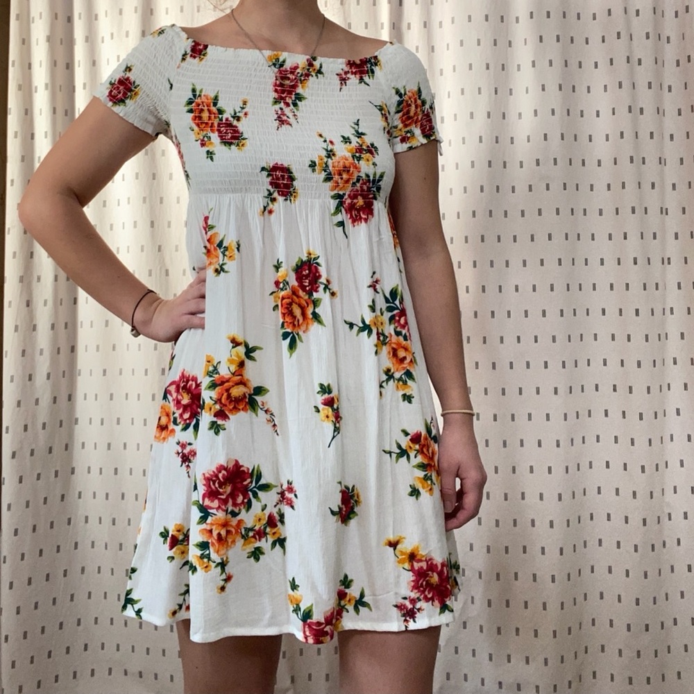 Cute white floral dress